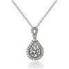 Image 1 : 2 CT GRA CERTIFIED MOISSANITE 925 SILVER NECKLACE