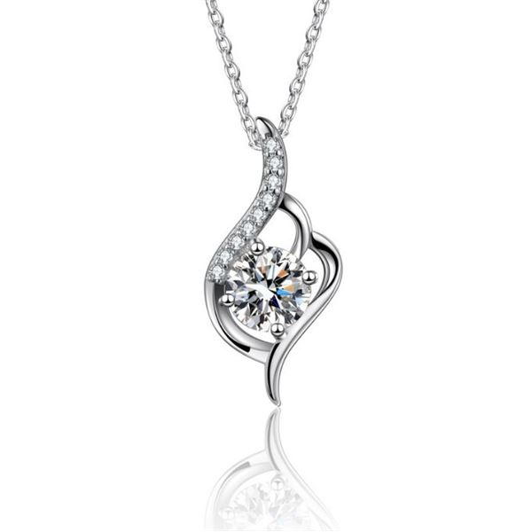 1 CT GRA CERTIFIED MOISSANITE 925 SILVER NECKLACE