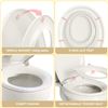 Image 3 : NEW YASFEL TOILET SEAT WITH TODDLER SEAT BUILT IN
