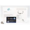 Image 2 : #295-1.00 CT GRA CERTIFIED ROUND BRILLIANT CUT