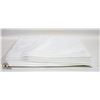 Image 1 : NEW SET OF 6 - 100% COTTON 33.5 X 16.5" WHITE