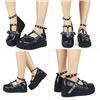 Image 1 : NEW WOMENS MARY JANE BOW HEART T STRAP SHOES