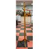 Image 1 : WOODEN COAT STAND WITH SWIVEL TOP 72" TALL