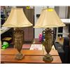Image 1 : PAIR OF LAMPS BROWN