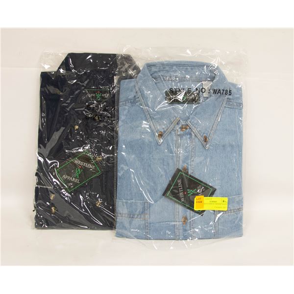 NEW MEN'S SHIRTS 1DENIM 1NAVY SIZE M