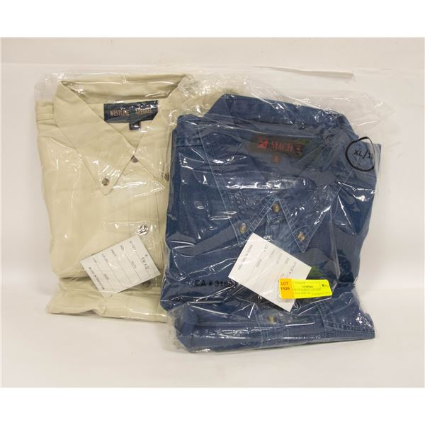 NEW MEN'S SHIRTS 1DENIM 1NATURAL SIZE XL