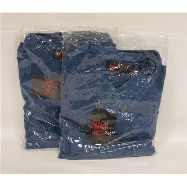 NEW MEN'S SHIRTS 2 DENIM SIZE 3XL