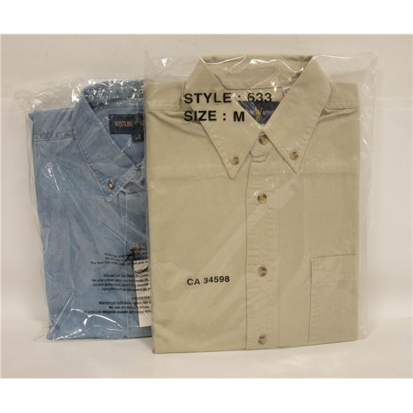 NEW MEN'S SHIRTS 1DENIM 1NATURAL SIZE M