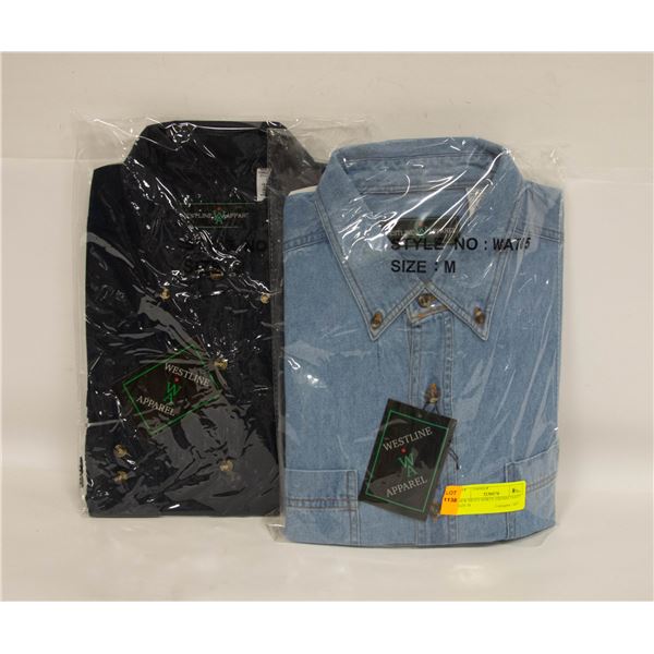 NEW MEN'S SHIRTS 1DENIM 1NAVY SIZE M