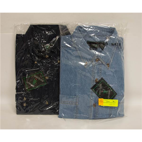 NEW MEN'S SHIRTS 1DENIM 1NAVY SIZE M