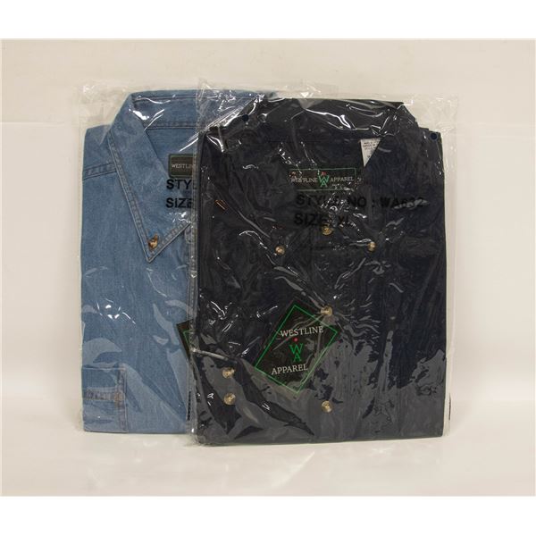 NEW MEN'S SHIRTS 1DENIM 1NAVY SIZE XL