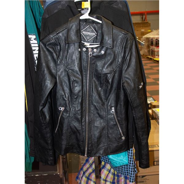 LADIES SMALL POINT ZERO LEATHER JACKET