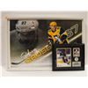 Image 1 : PAIR OF FRAMED 25'X37" & 12"X15" SIDNEY CROSBY
