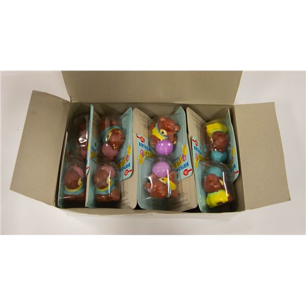 CASE OF BETTY CROCKER TEDDY BEAR BIRTHDAY CANDLES
