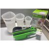 Image 6 : NEW 3PC HIGH HEAT SILICONE MEASURING CUPS BAKING