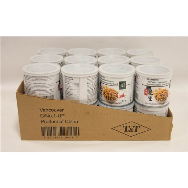 24 CANS OF CHILLI FLAVOURED PEANUTS BB MAY 2023