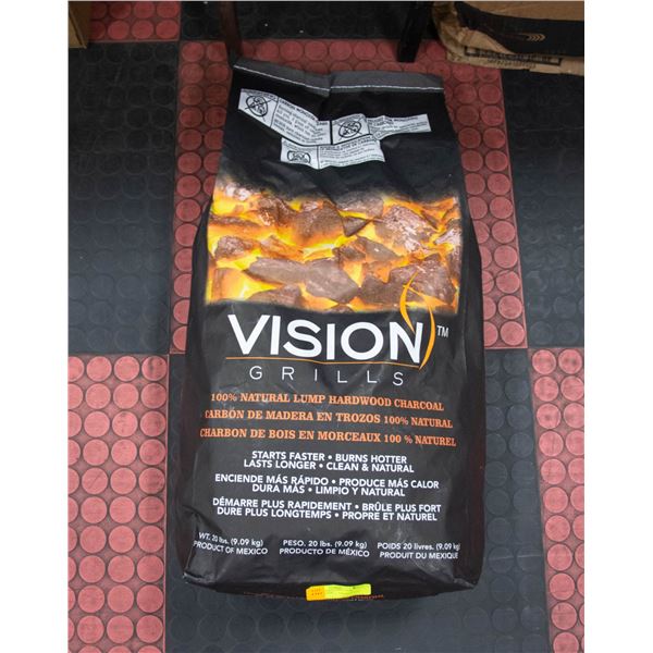 NEW BAG VISION GRILL 100% NATURAL LUMP