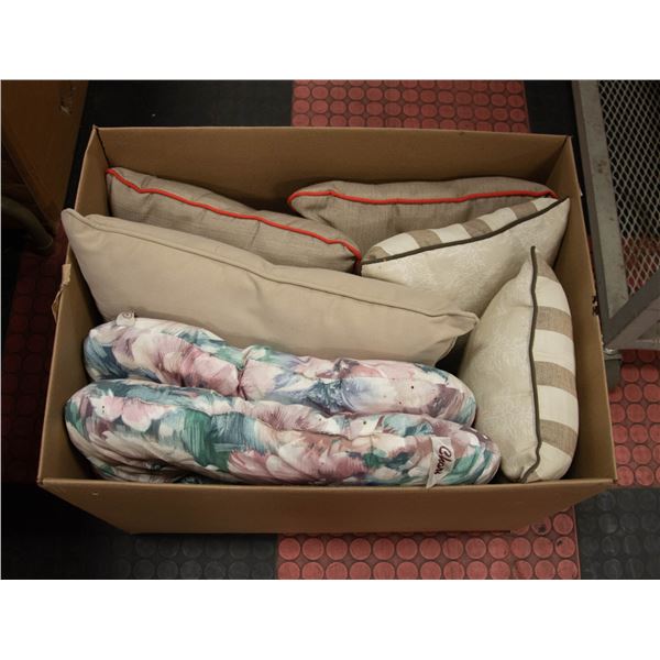 7 PATIO CUSHIONS