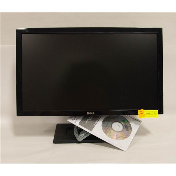 20” DELL COLOUR MONITOR, WITH POWER CABLE AND