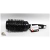 Image 1 : NEW JET BLACK CHARCOAL & CERAMIC HAIR BRUSH 2.5"