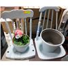 Image 1 : 2 SHELVES CAN BE USED FOR PLANTS - POTS- 1 CLAY