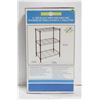 Image 1 : NEW SEALED 3 TIER BLACK WIRE SHELVING UNIT