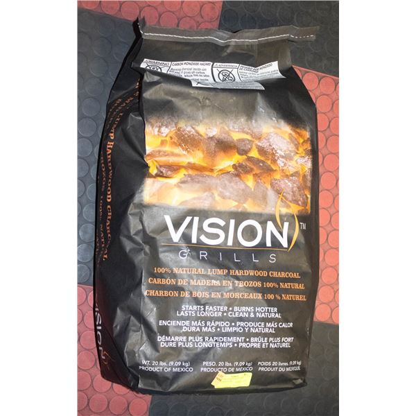 NEW BAG VISION GRILL 100% NATURAL LUMP