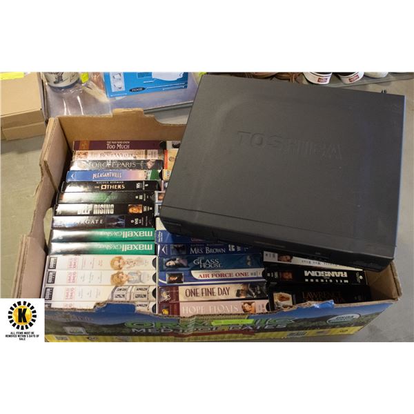 FLAT OF POPULAR VHS MOVIES