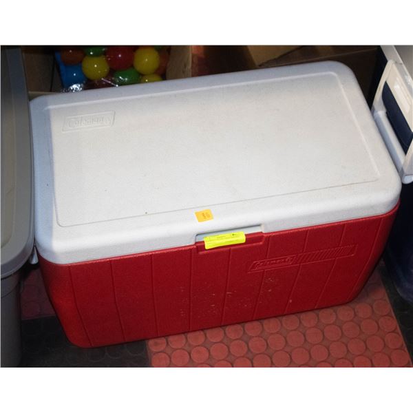 COLEMAN COOLER LARGE HINGED & HANDLES