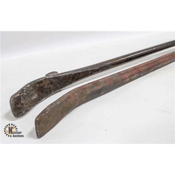 2 HEAVY DUTY PRY BARS