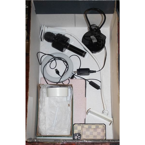 FLAT OF ASSORTED ELECTRONICS INCLUDES