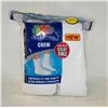 Image 1 : WHITE CREW SOCKS 12-16 SIZE 6-PACK FRUIT OF