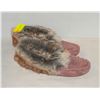Image 1 : UNWORN LADIES SIZE 7 FAUX FUR SHOES