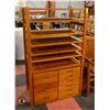 Image 1 : WOODEN STORAGE SHELFING/DRAWER UNIT