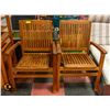 Image 1 : PAIR OF WOODEN ARM CHAIRS