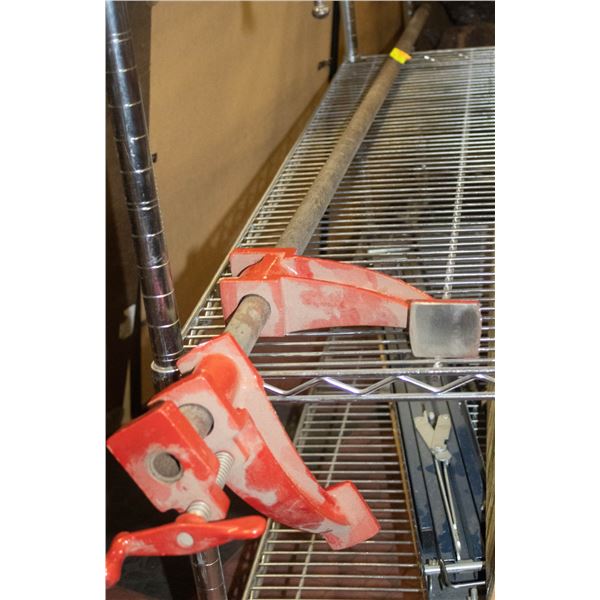 2 INDUSTRIAL PIPE CLAMPS
