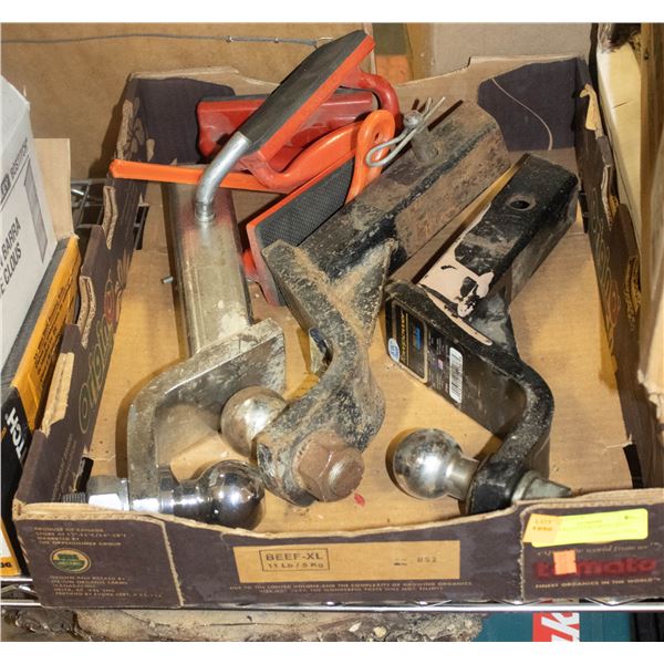 3 HITCH RECEIVERS WITH BALL
