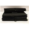 Image 1 : 5 BLACK CANVAS FOLD UP STORAGE BOXES