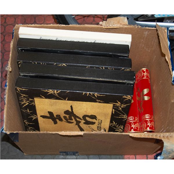 SET OF PICTURES AND SCROLLS