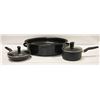 Image 1 : 2 T-FAL POTS WITH LIDS PLUS ROASTING PAN