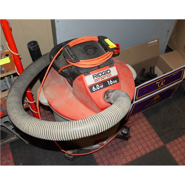 RIDGID 16 GALLON WET DRY VAC