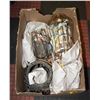 Image 1 : BOX OF MISCELLANIOUS CANDLE HOLDERS + BATTERY OP