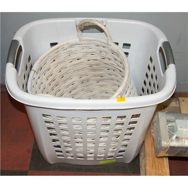 PAIR OF LAUNDRY BASKETS