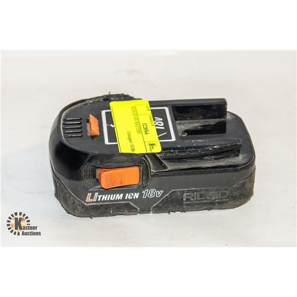RIDGID 18V BATTERY