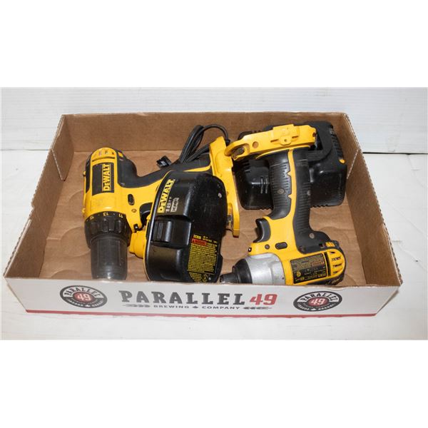 DEWALT 18V CORDLESS DRILL DRIVER/IMPACT DRIVER PLU