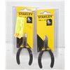 Image 1 : 2 X NEW STANLEY 4 INCH MINI DIAGONAL CUTTING