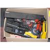 Image 1 : BOX LOT OF ASSORTED TOOLS AND EQUIPMENT