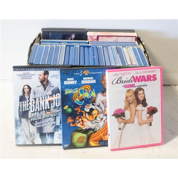 BOX OF 35 COUNT DVD'S