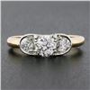 Image 2 : Antique Edwardian 18k Gold Platinum European Diamond w/ Accents Engagement Ring