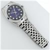 Image 7 : Rolex Mens Stainless Steel Blue Vignette Diamond And Sapphire Datejust Wristwatc